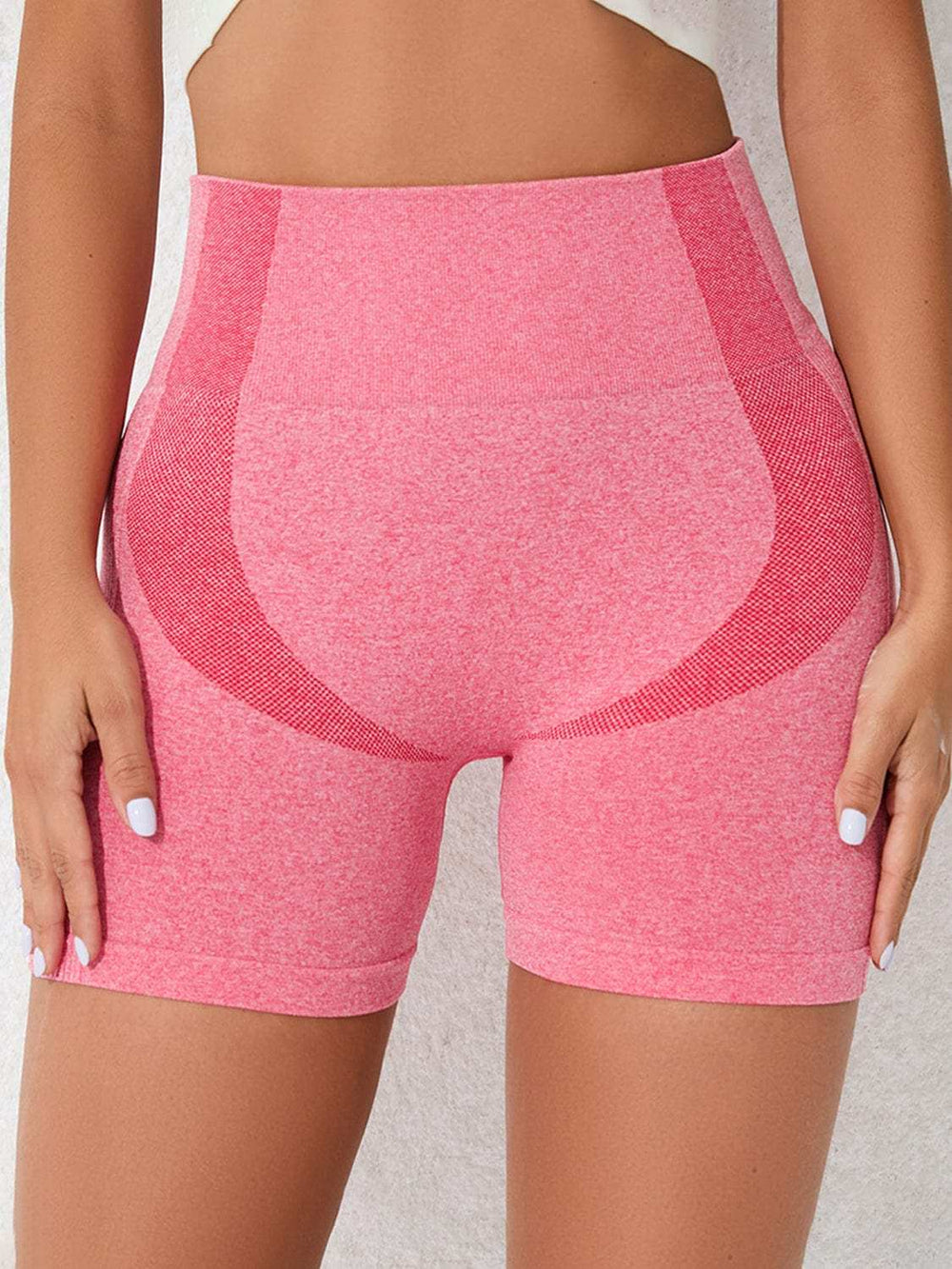 High Waist Active Shorts - Trendsi - Flyclothing LLC
