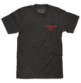 Toyota Drive Your Dreams Left Chest Front and Back Logo T-Shirt - Charcoal Heather