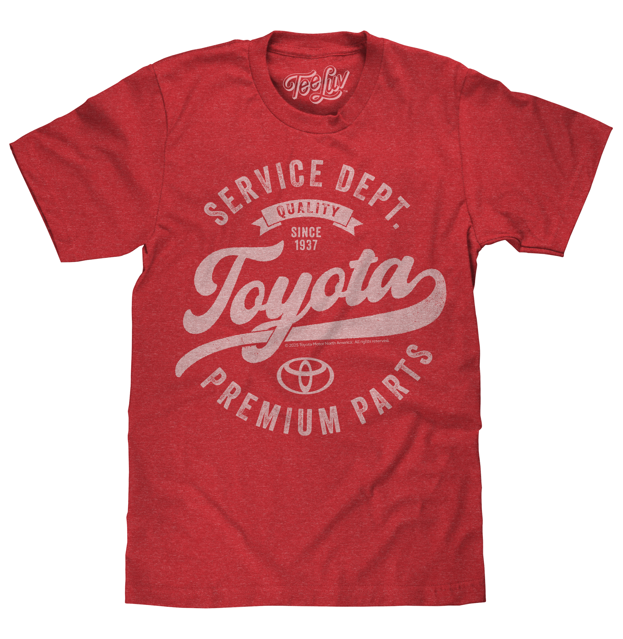 Toyota Service Department Premium Parts T-Shirt - Heather Red