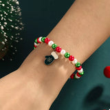 5 Piece Christmas Synthetic Pearl Bracelet - Trendsi - Flyclothing LLC