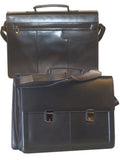 Scully Leather flap-over computer brief