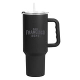 San Francisco 40oz Black Tonal Powder Coat Tumbler