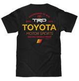 Toyota Racing Development TRD Front and Back Print T-Shirt - Black