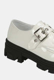 Forever Link Buckled Platform Lug Sole Loafers - Trendsi - Flyclothing LLC