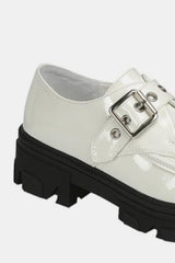 Forever Link Buckled Platform Lug Sole Loafers - Trendsi