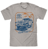 Retro Toyota Land Cruiser Climb Higher T-Shirt - Light Gray