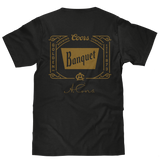 Coors Banquet Beer Double Sided Brewery Logo T-Shirt - Vintage Black