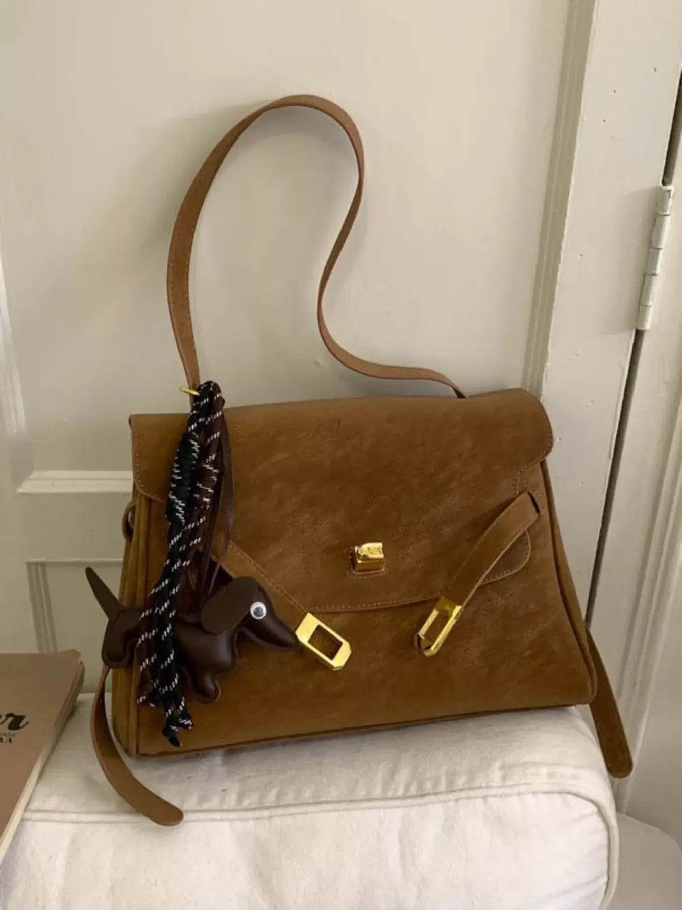 Buckle Shoulder Bag - Trendsi - Flyclothing LLC