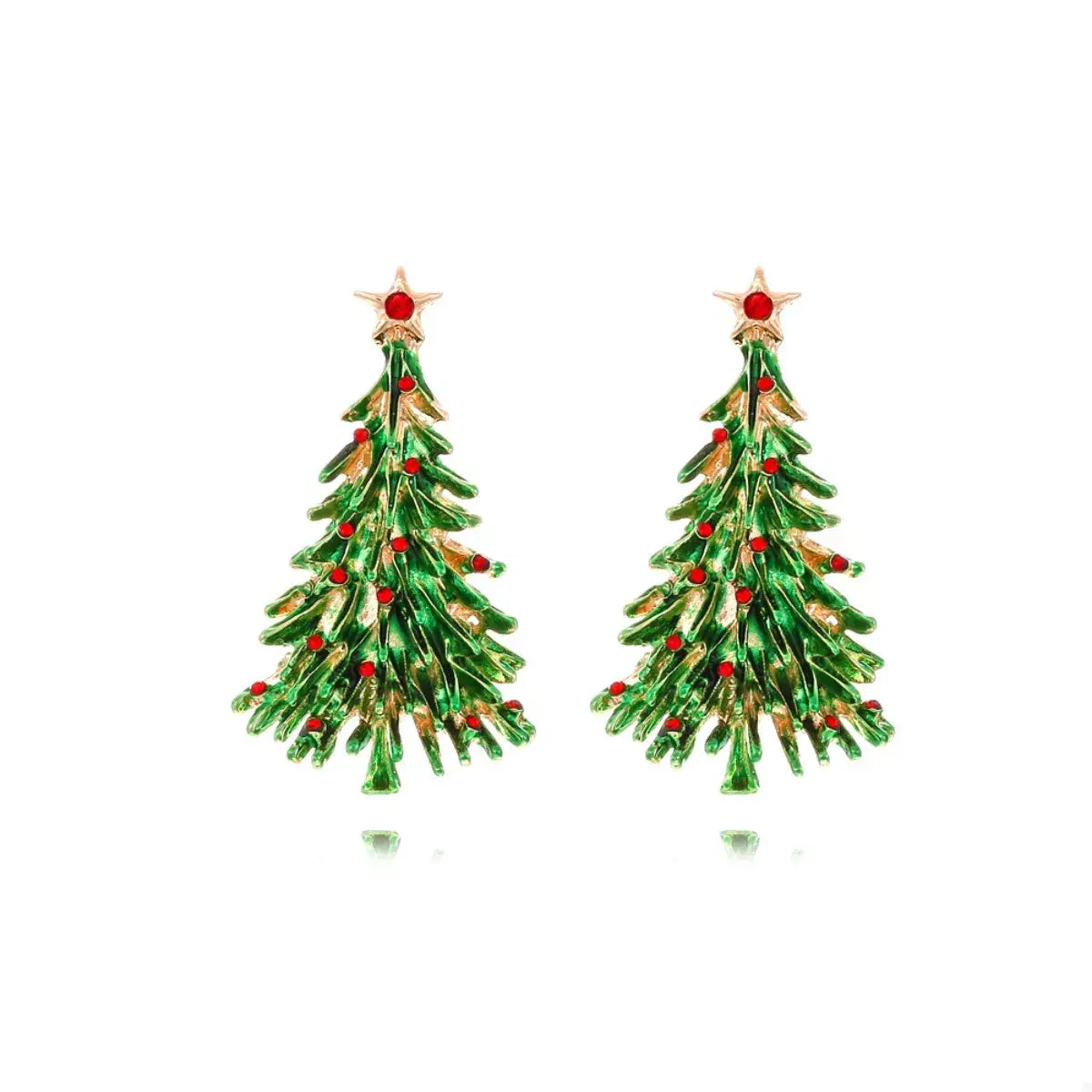 Christmas Tree Drop Earrings - Trendsi - Flyclothing LLC