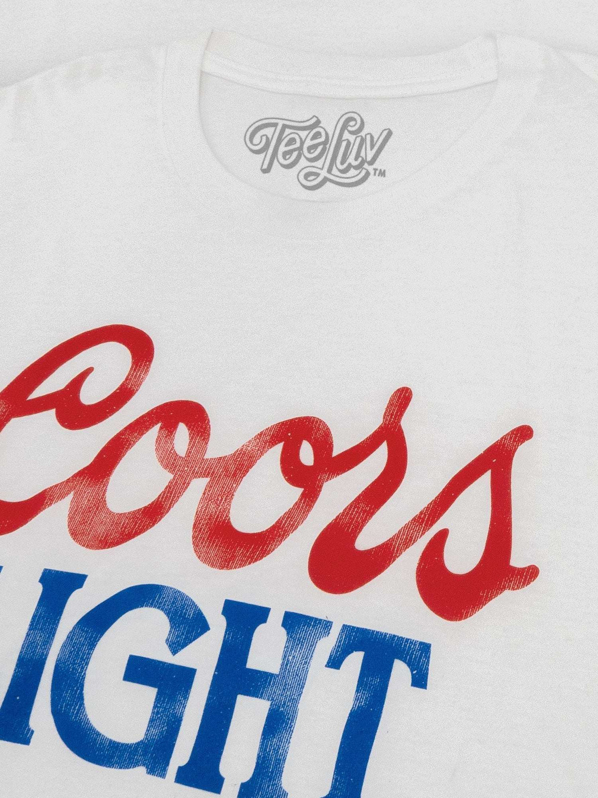 Coors Light Faded Logo - White - Tee Luv - Flyclothing LLC
