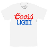 Coors Light Faded Logo - White - Tee Luv - Flyclothing LLC