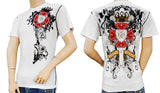 Toku Clothing White Studded Cross Shirt - Toku Clothing - Flyclothing LLC