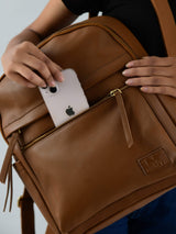 Mini Journey Leather Backpack - Classy Leather Bags - Flyclothing LLC