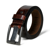 Pinecrest Dark Brown Leather Belt - Classy Leather Bags - Flyclothing LLC