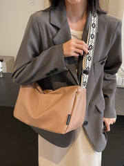 PU Leather Adjustable Strap Crossbody Bag - Trendsi
