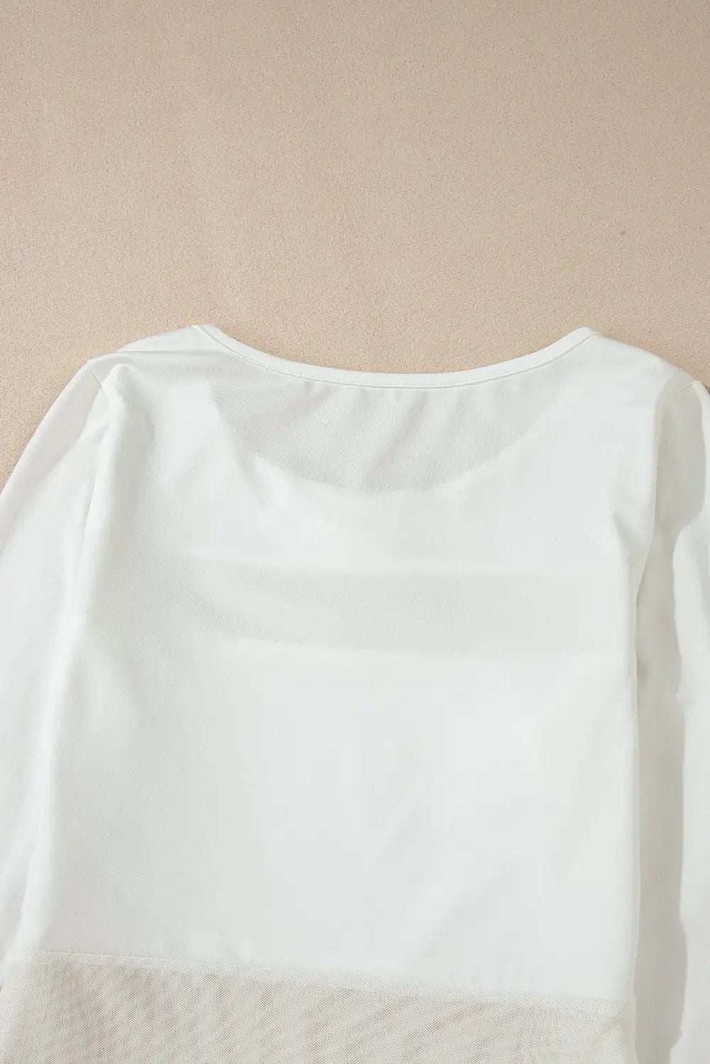 Round Neck Long Sleeve Bodysuit - Trendsi - Flyclothing LLC