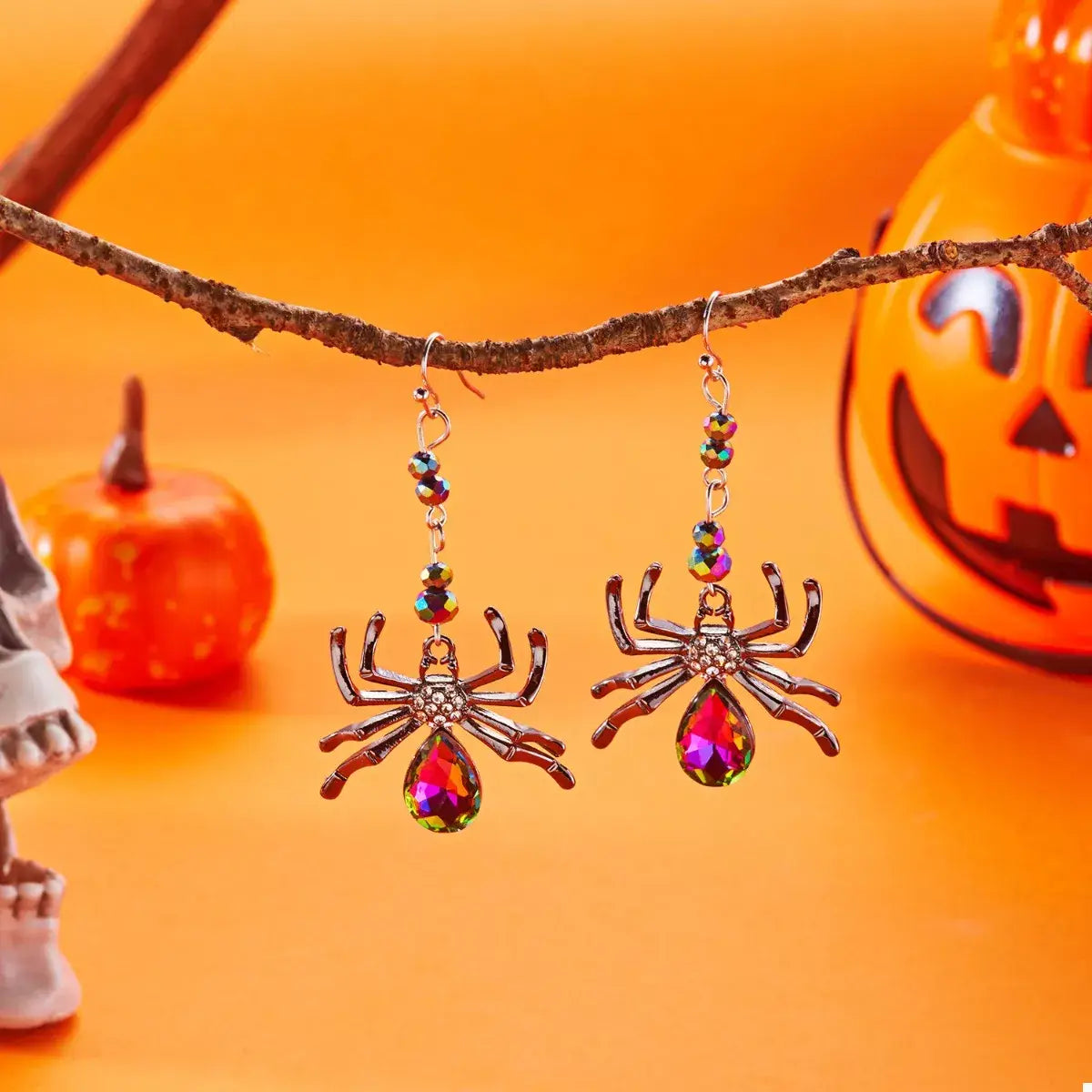Halloween Spider Dangle Earrings - Trendsi - Flyclothing LLC