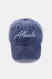 Zenana Washed ATLANTA Embroidered Baseball Cap - Trendsi - Flyclothing LLC