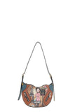 Nicole Lee USA Eco-Leather Saddle Bag - Trendsi