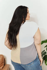 Color Block V-Neck Knit Top - Trendsi - Flyclothing LLC