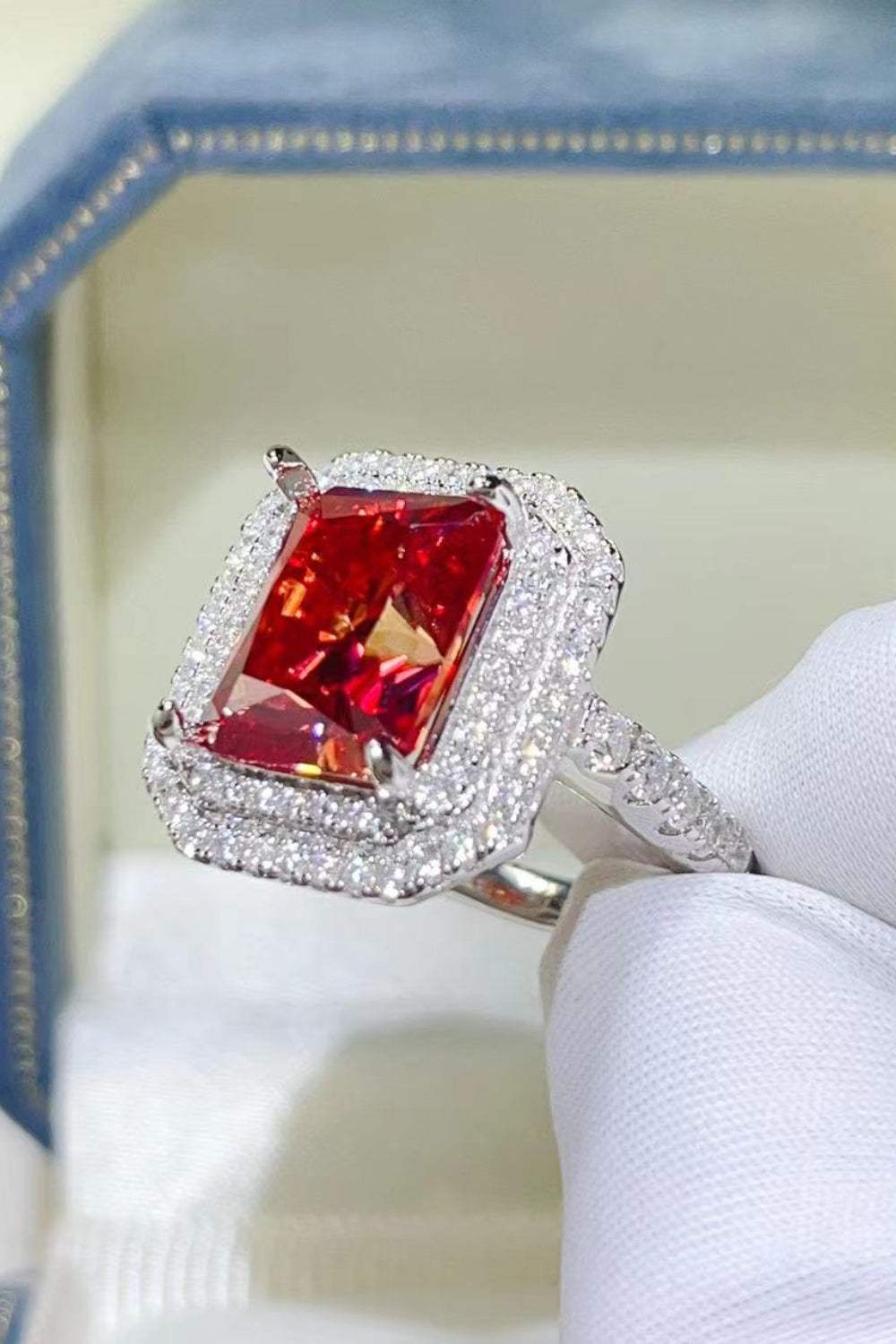 2 Carat Moissanite 925 Sterling Silver Ring - Trendsi - Flyclothing LLC