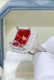 2 Carat Moissanite 925 Sterling Silver Ring - Trendsi