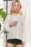 ADORA Cotton Peasant Top - Trendsi - Flyclothing LLC