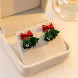 Velvet Bell Earrings with Bow - Trendsi - Flyclothing LLC