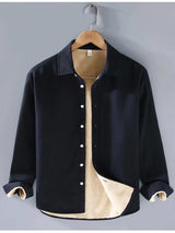 Men's Plus Size Button Up Long Sleeve Shirt - Trendsi - Flyclothing LLC