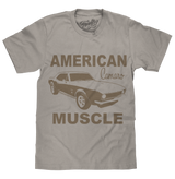 Chevrolet Camaro Faded American Muscle Graphic T-Shirt - Light Gray