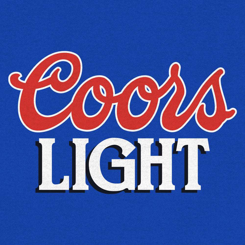 Coors Light 90s Beer Logo T-Shirt - Royal Blue - Tee Luv - Flyclothing LLC