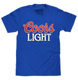 Coors Light 90s Beer Logo T-Shirt - Royal Blue - Tee Luv - Flyclothing LLC
