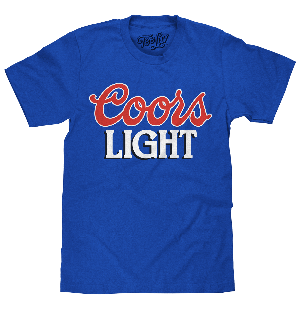 Coors Light 90s Beer Logo T-Shirt - Royal Blue - Tee Luv - Flyclothing LLC