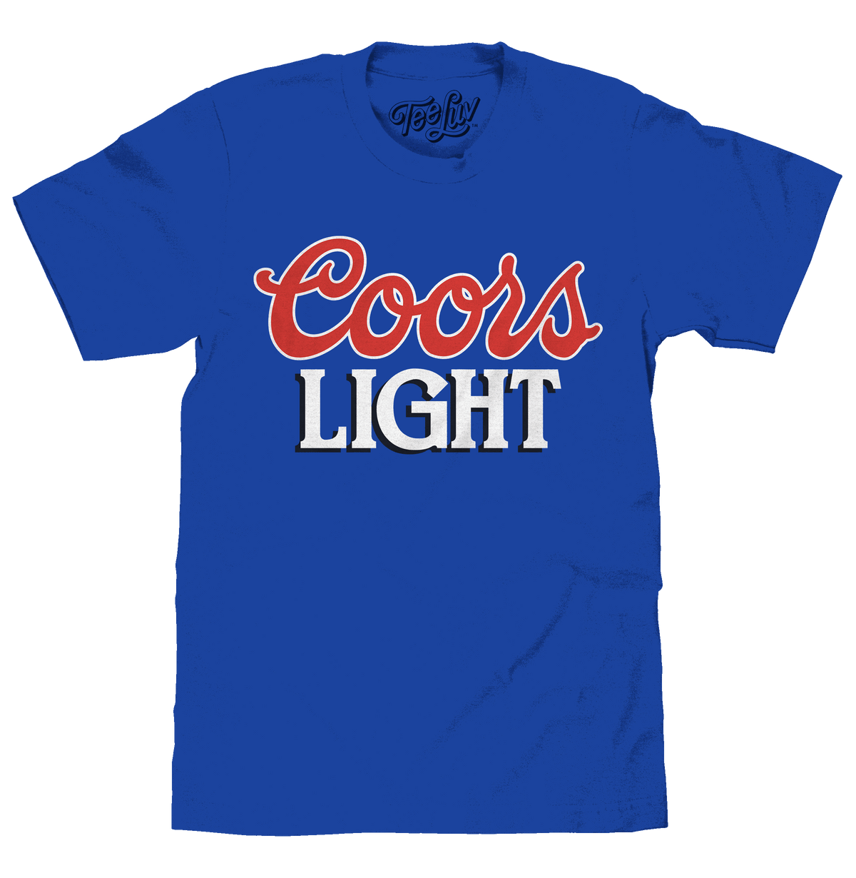 Coors Light 90s Beer Logo T-Shirt - Royal Blue - Tee Luv - Flyclothing LLC