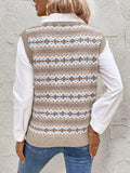 Perfee V-Neck Sweater Vest - Trendsi