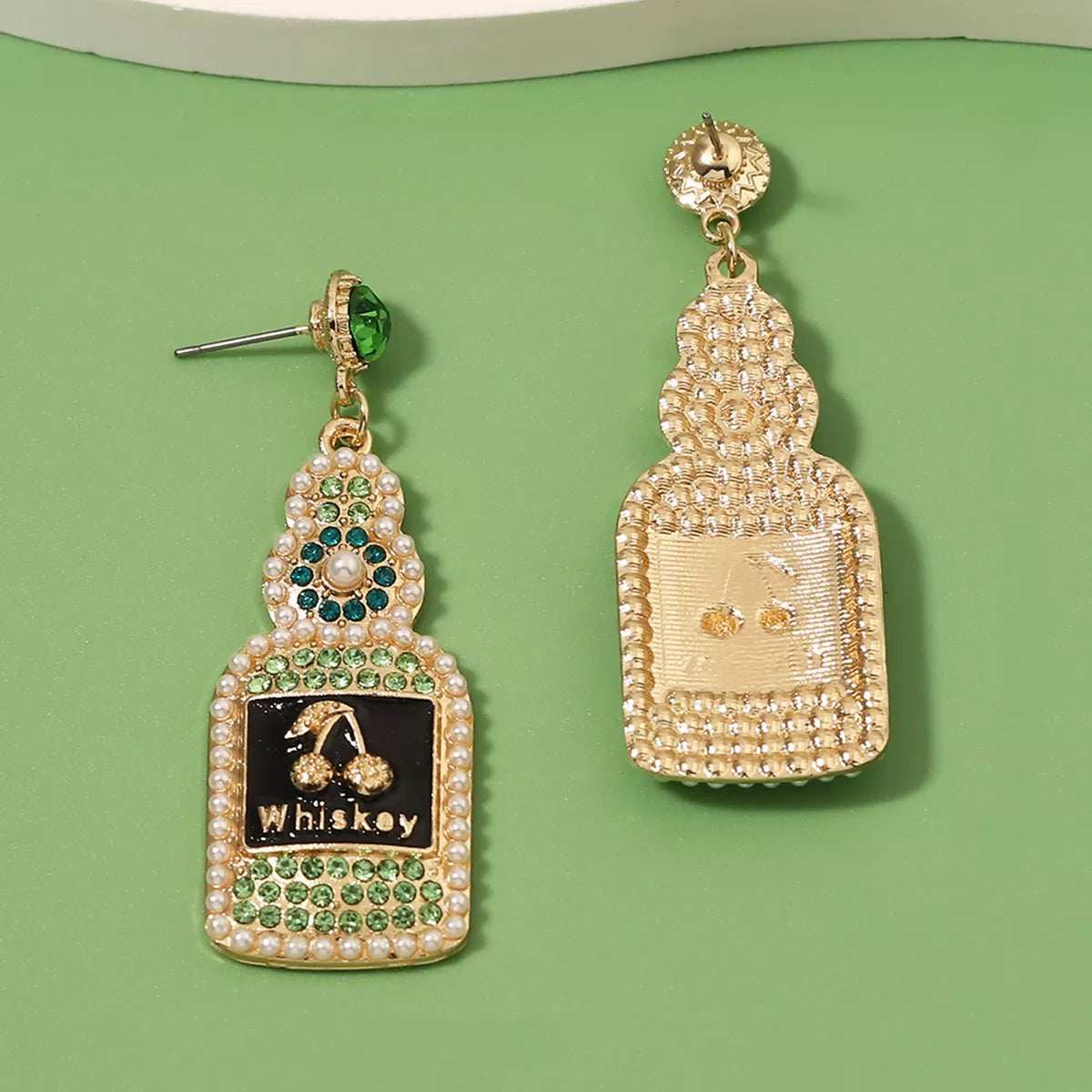 Whiskey Bottle Dangle Earrings - Trendsi - Flyclothing LLC