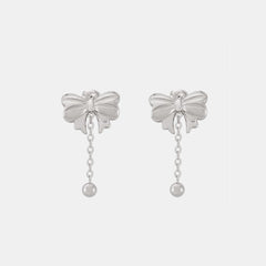 Titanium Steel Bow Earrings Trendsi