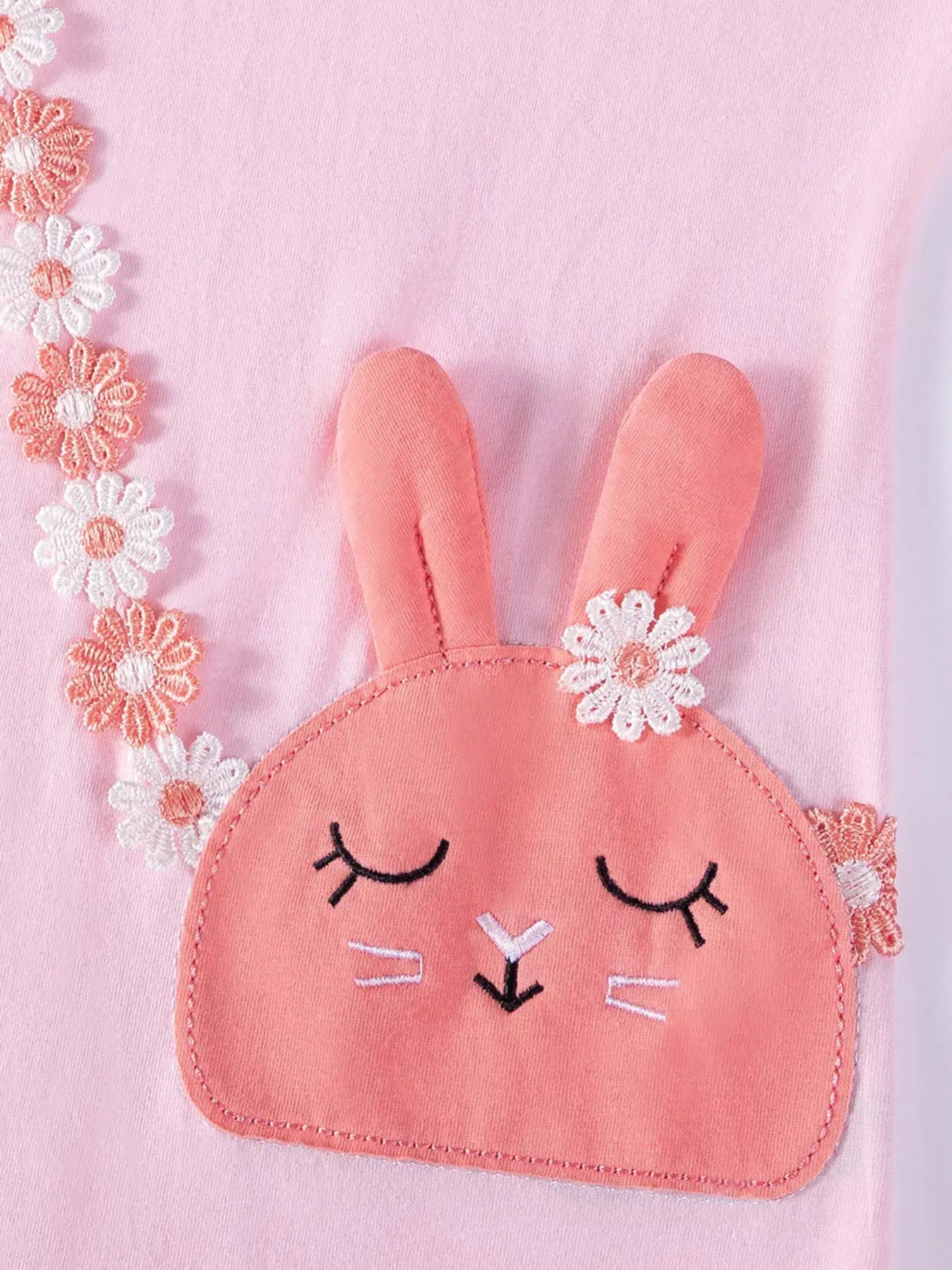 Children's Bunny Ruffle Hem Dress - Trendsi - Flyclothing LLC