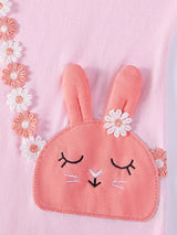 Children's Bunny Ruffle Hem Dress - Trendsi - Flyclothing LLC
