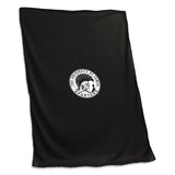 Tampa U Black Sweatshirt Blanket (Screened)