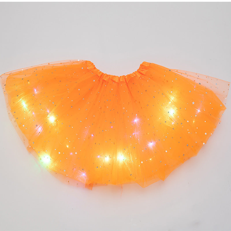 Magical & Luminous LED Princess Halloween Tutu Skirt Sequins Shiny Skirt - My Store - Flyclothing LLC