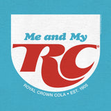 RC Cola Me and My RC Royal Crown Soda T-Shirt - Aqua Blue