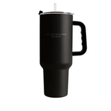 Case Western Reserve U 40oz Black Tonal Powder Coat Tumbler