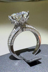 5 Carat Moissanite 925 Sterling Silver Ring - Trendsi - Flyclothing LLC
