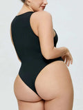 Full Size Round Neck Wide Strap Bodysuit - Trendsi - Flyclothing LLC
