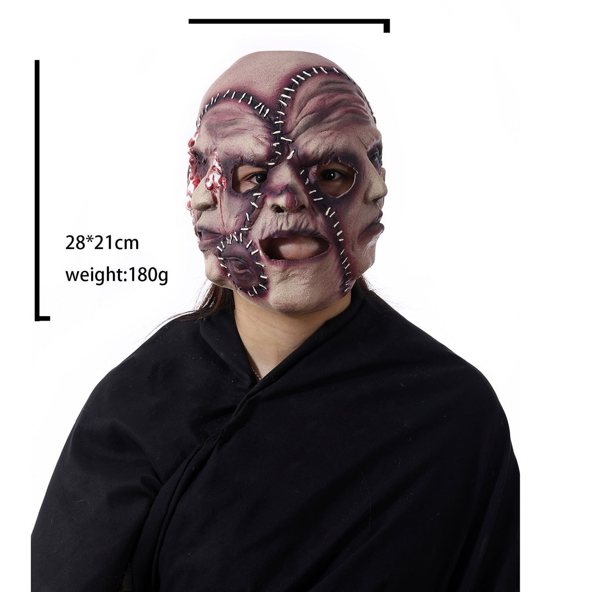 Halloween Three-sided Grimace Horror Mask Cosplay Mask Party Scary Mask Prop - My Store - Flyclothing LLC