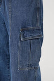 Wide Leg Jeans with Pockets - Trendsi
