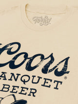 Coors Banquet Beer Rodeo Cowboy Boots and Hat T-Shirt - Cream - Tee Luv - Flyclothing LLC