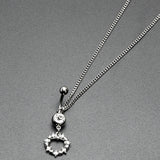Clear Gem Wreath of Glam Dangle Belly Ring Belly Chain - BodyCandy - Flyclothing LLC