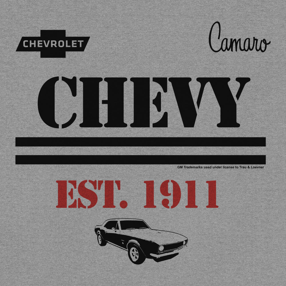 Chevy Camaro Est 1911 Chevrolet Muscle Car T-Shirt - Athletic Heather Gray